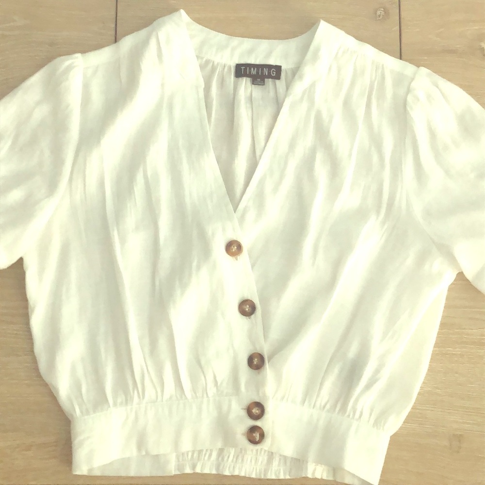 Q Button Through Blouse